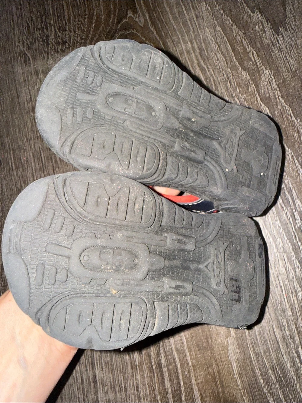 Kids Navy and Red Light-Up Sandal Velcro strap size 5.5 toddler Disney Cars